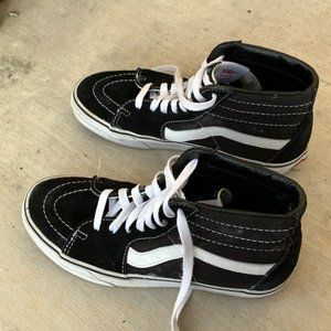 Vans SK8  high black suede hi top sneakers